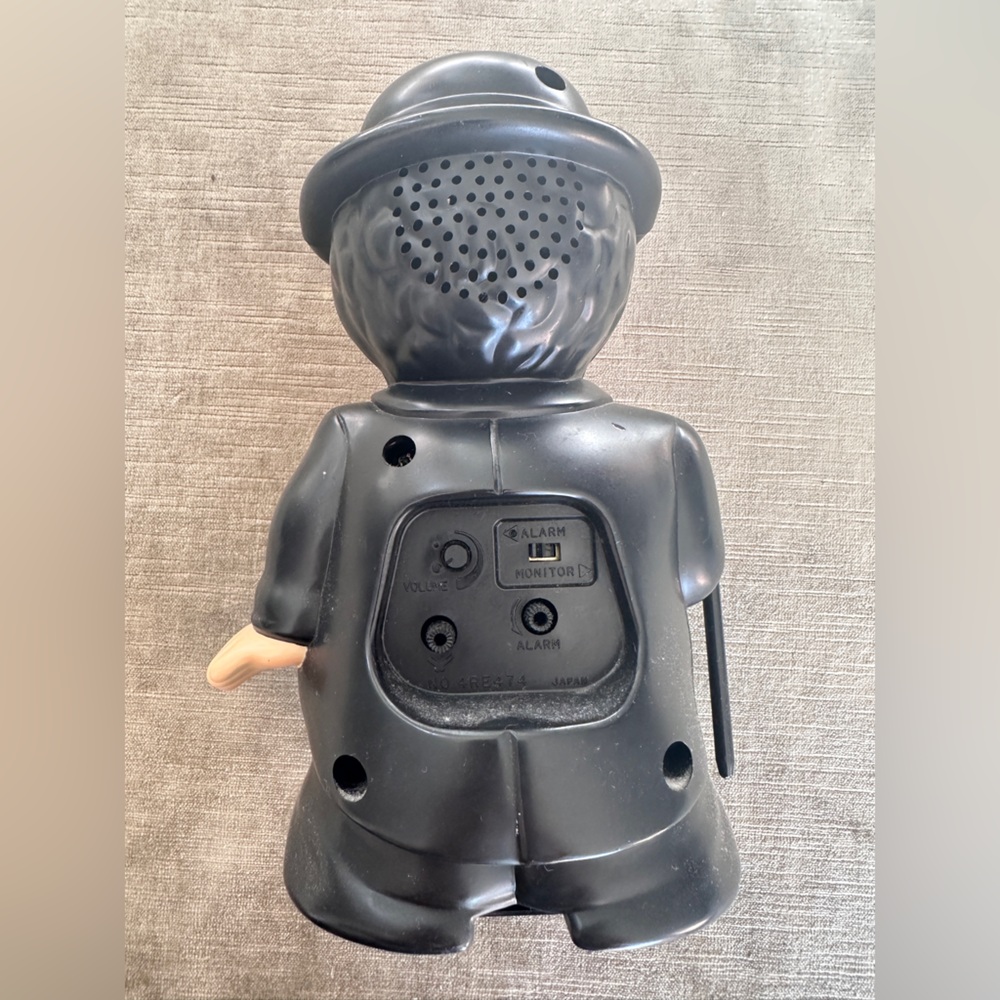 Vintage Charlie Chaplin Rhythm Speak-Up Bubble Alarm Clock Japan Volume adjust - Picture 9 of 10